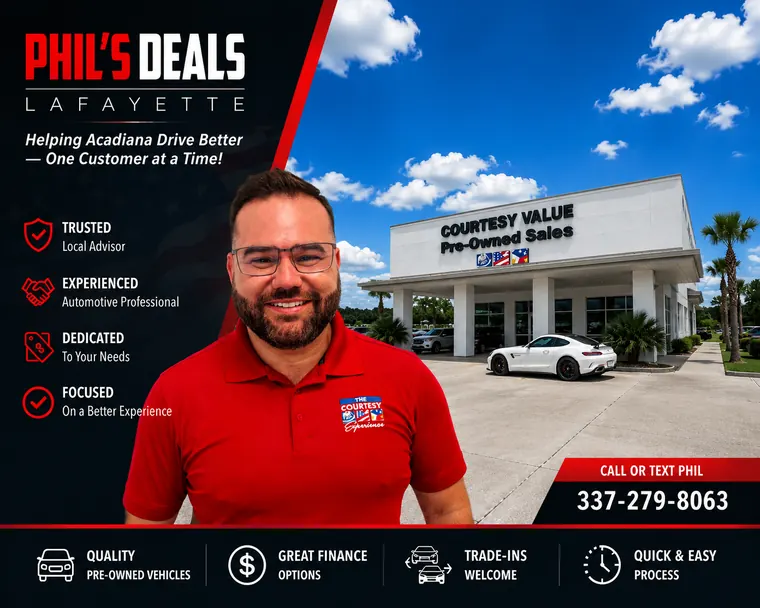 Phil Bonner trusted Lafayette automotive advisor at Courtesy Value